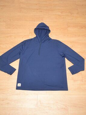Pendleton‎ Active Hoodie Shirt Mens XL Athletic Stretch Moisture Wicking Blue